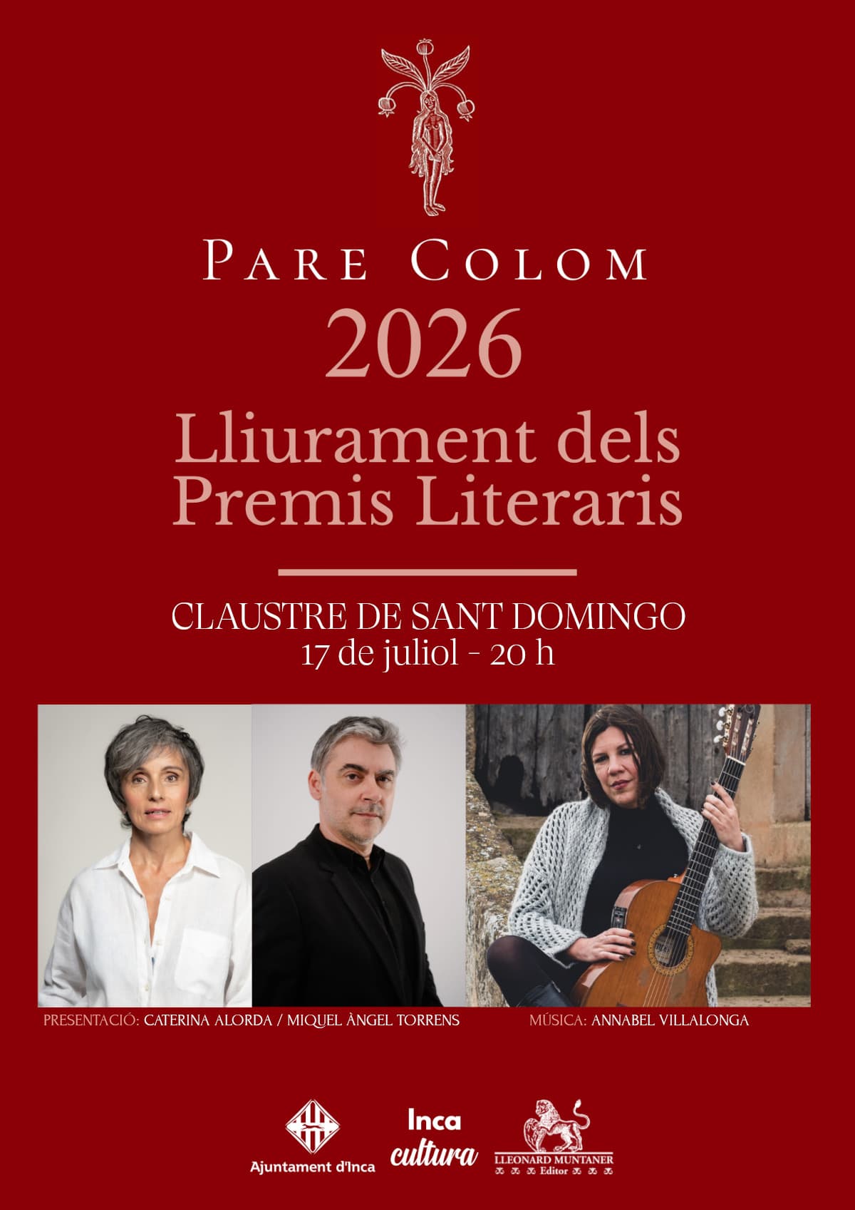 Verleihung der Literaturpreise Pare Colom 2026