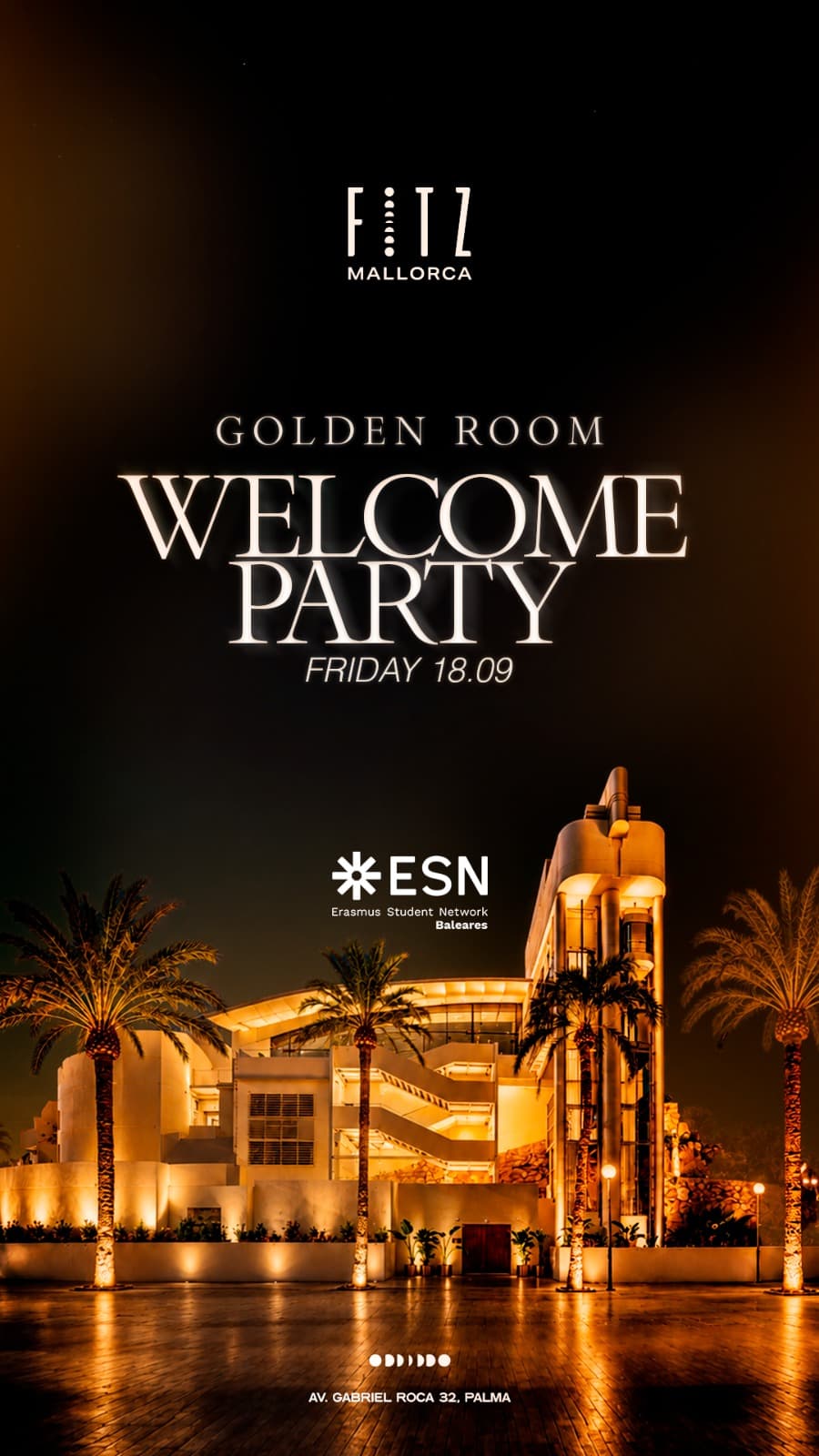 GOLDEN ROOM WELCOME PARTY