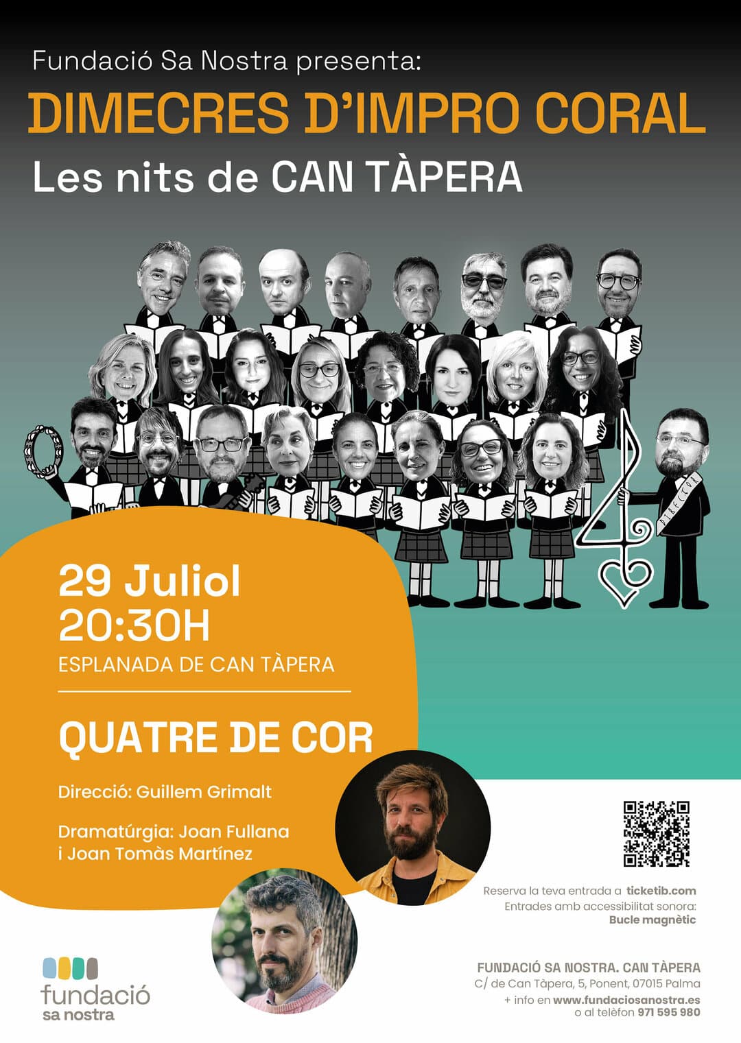 QUATRE DE COR- MITTWOCHS CORAL-IMPRO AN DER FUNDACIÓ SA NOSTRA