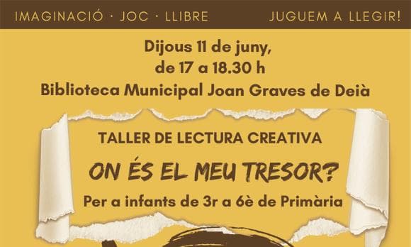 Taller de lectura creativa "On és el meu tresor?"