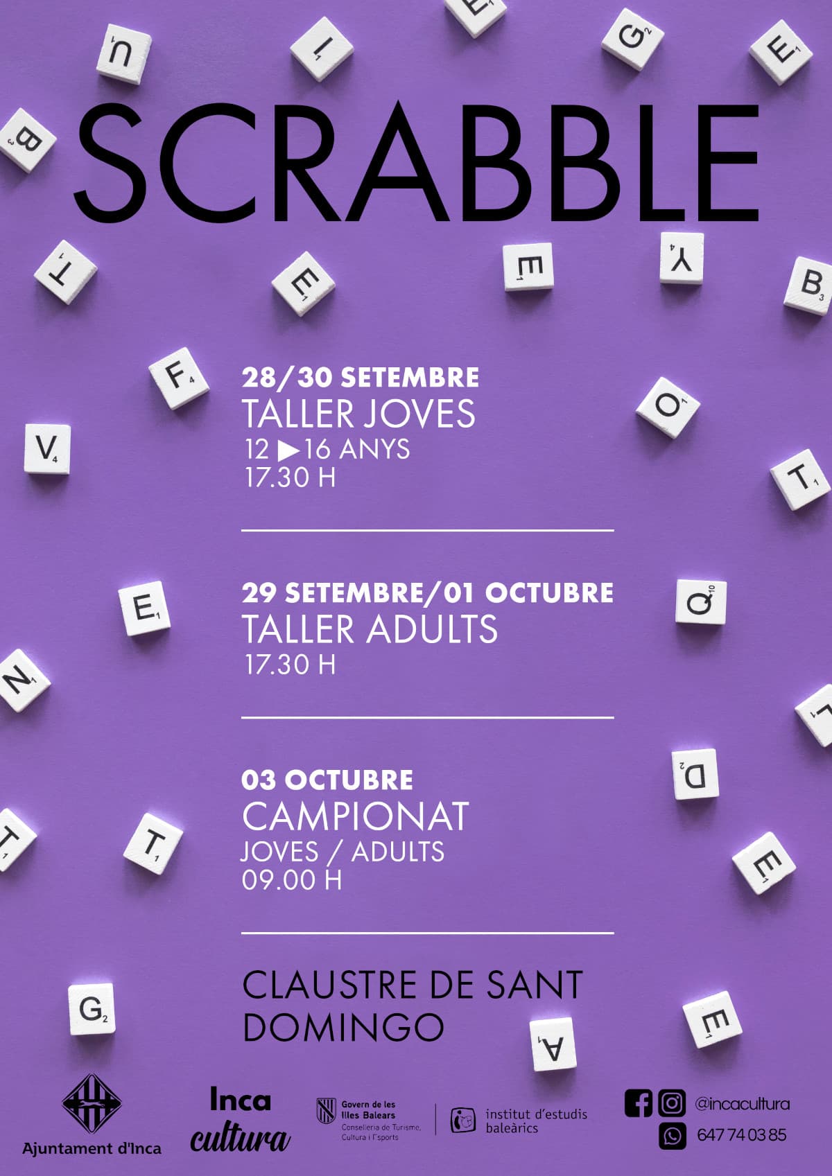 Scrabble workshops and championship