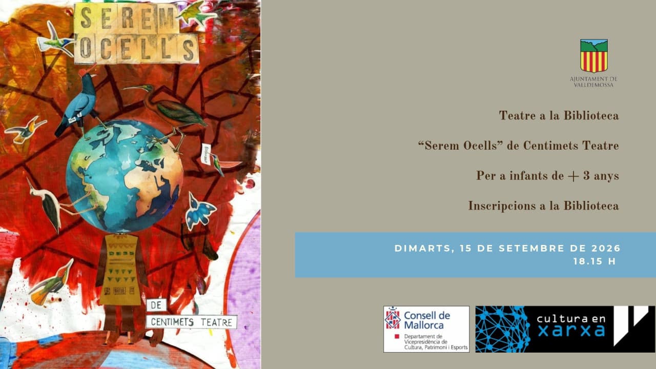 Theater in der Bibliothek: „Serem Ocells“ von Centimets Teatre