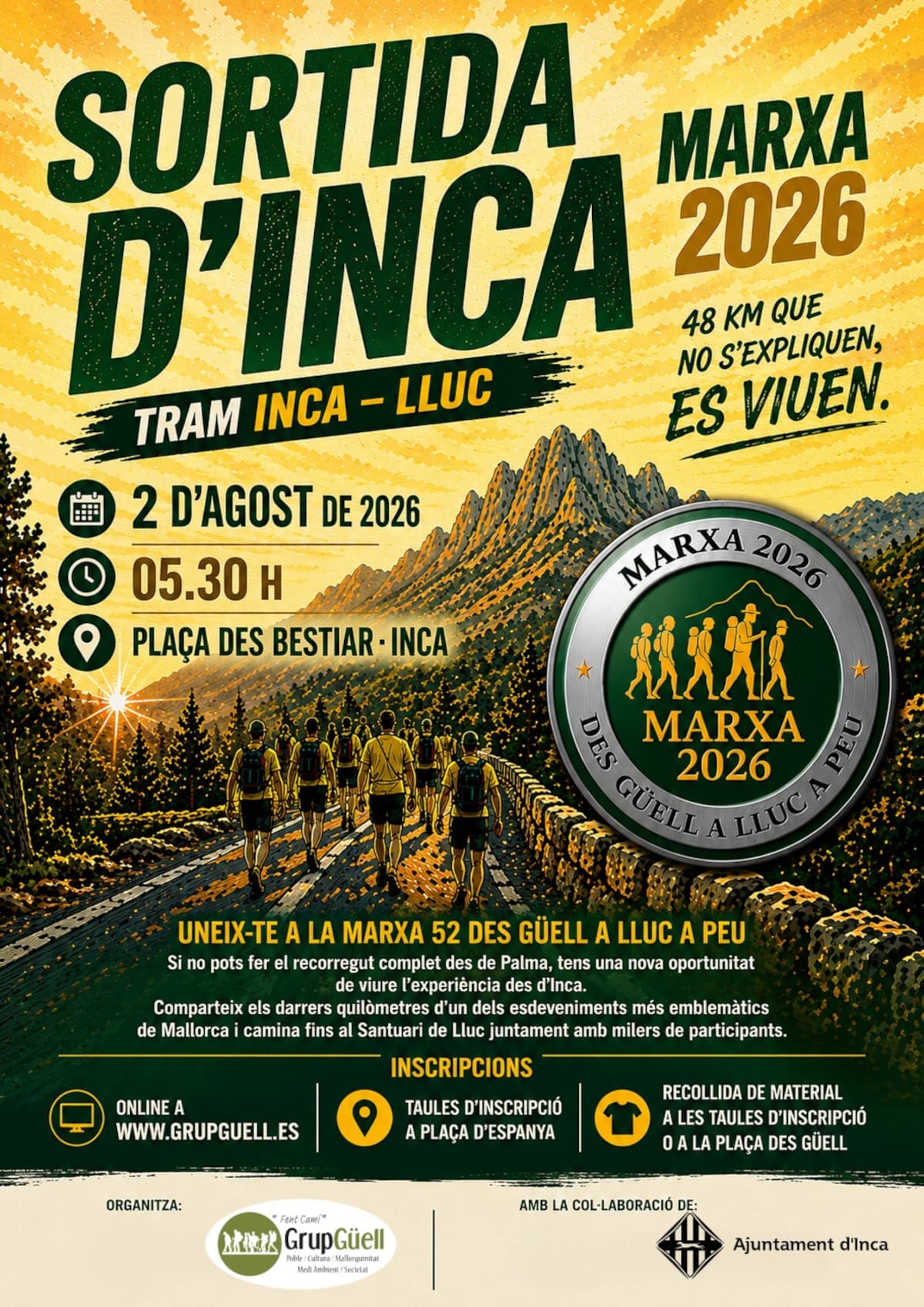 Marxa des Güell a Lluc a peu 2026
