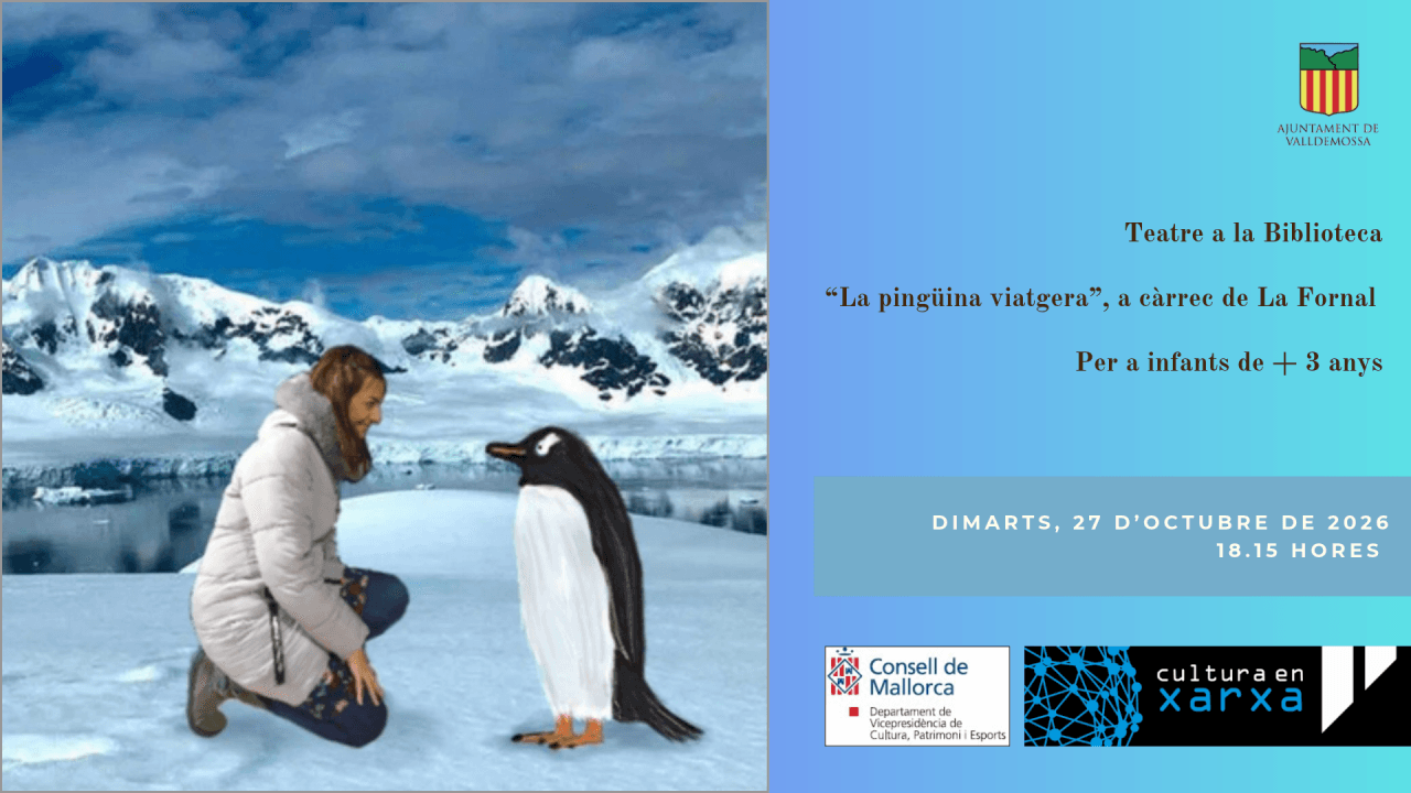 Teatre a la biblioteca · "La pingüina viatgera", a càrrec de La Fornal d'Espectacles.