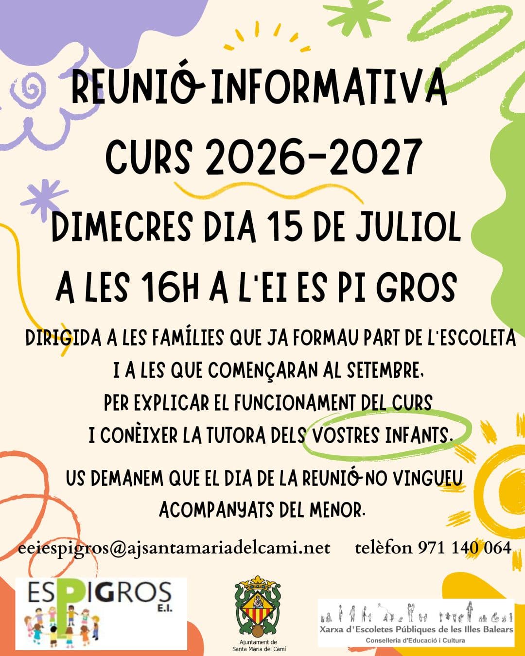 REUNIÓ INFORMATIVA CURS 2026-27