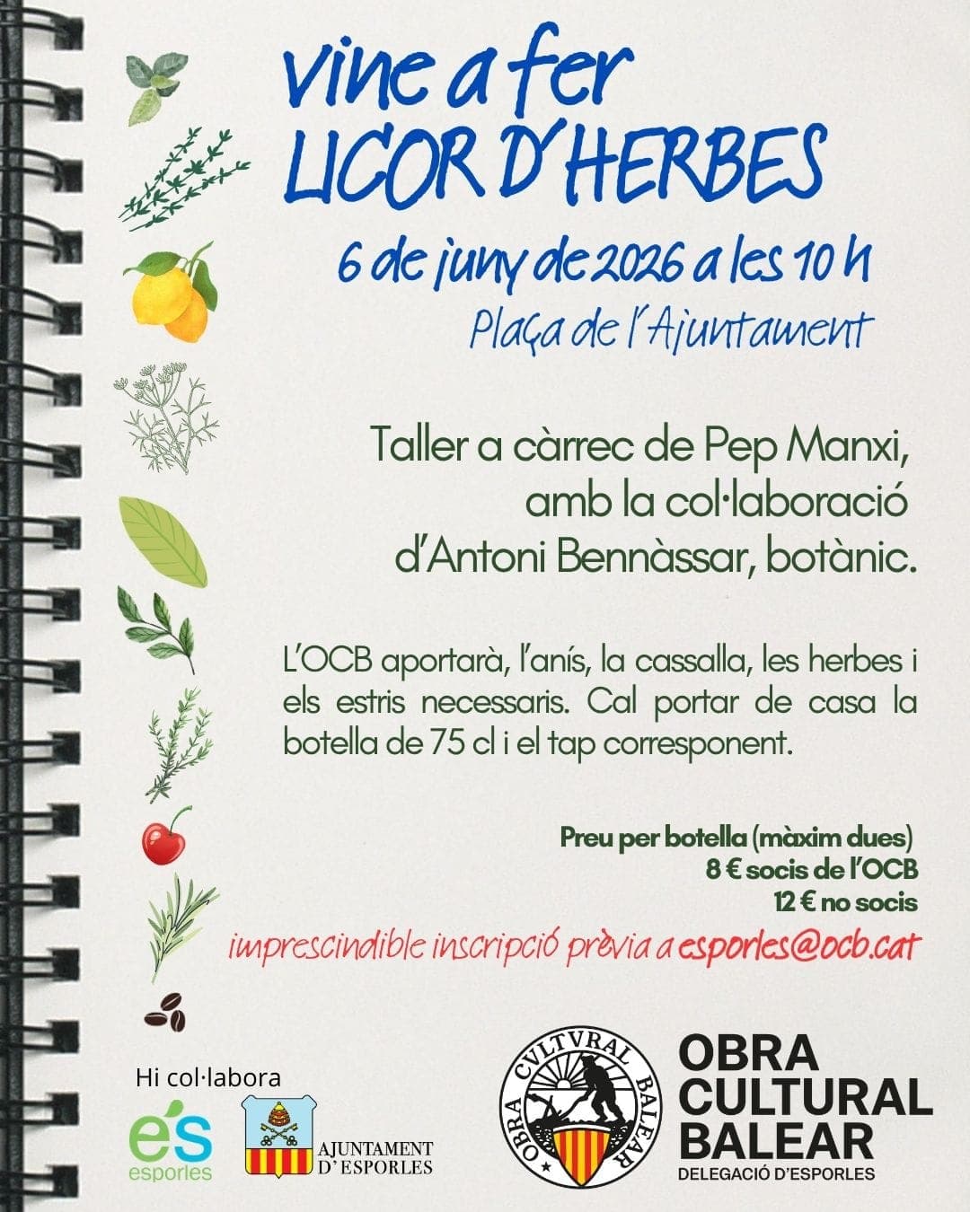 Come make herbal liqueur!