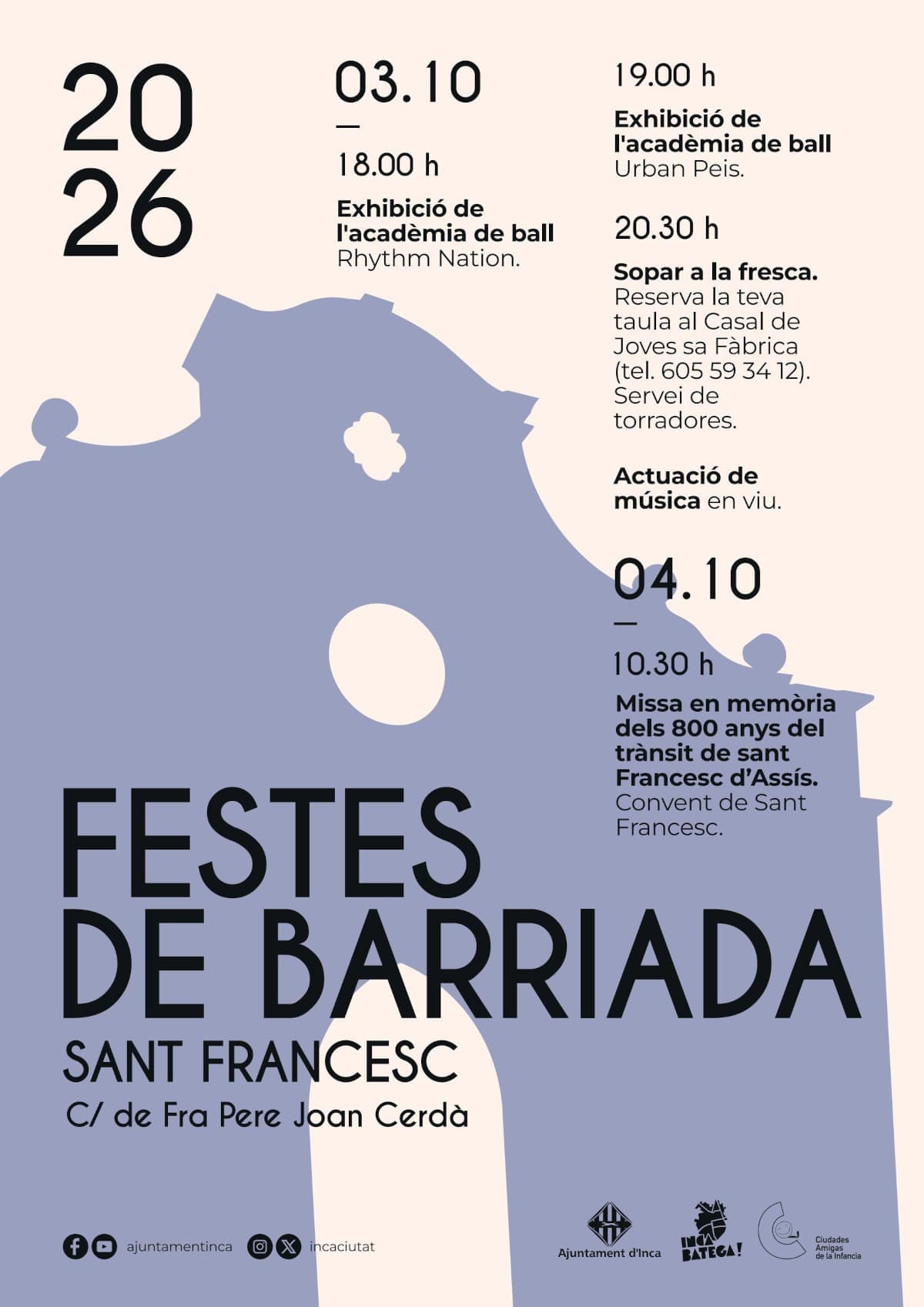 Neighbourhood festivities: Sant Francesc