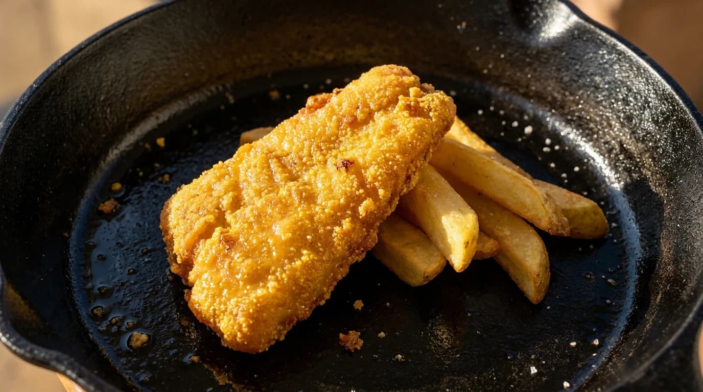 Pesca d'Oli Fish and chips – impressió 1