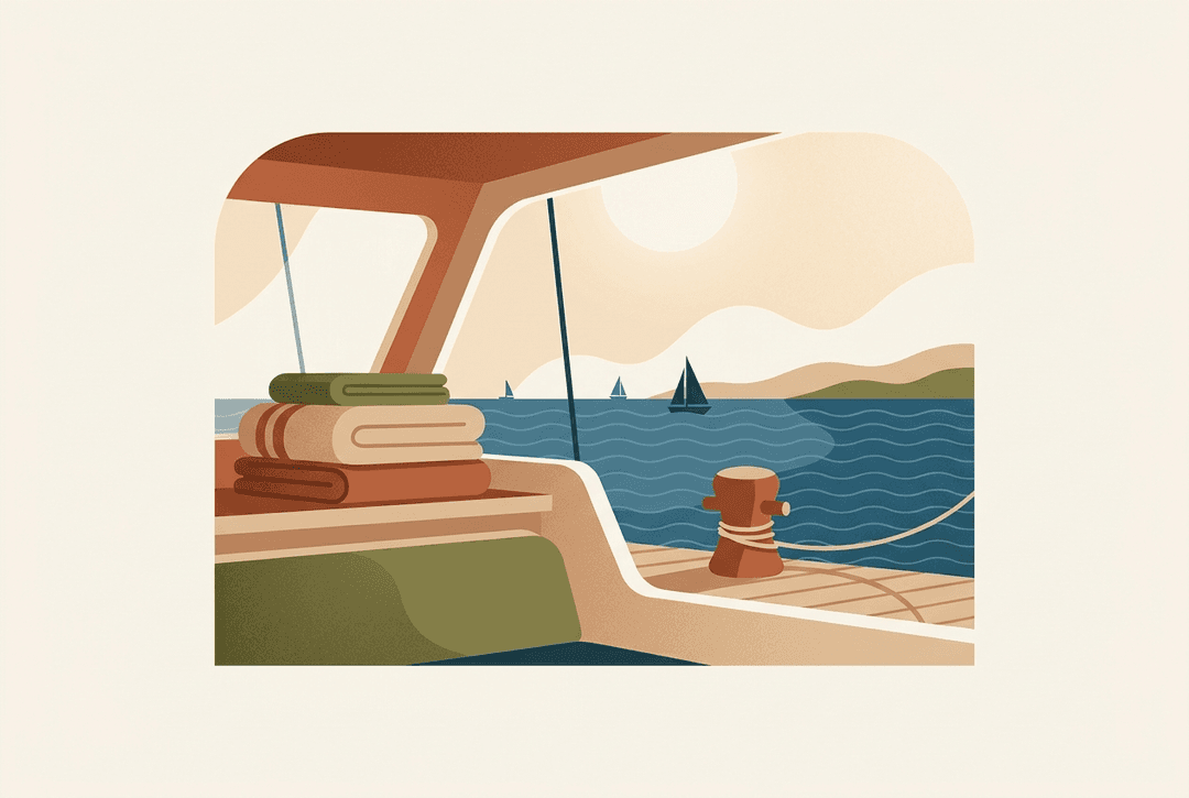 Sleeping and living aboard a sailing boat off Mallorca