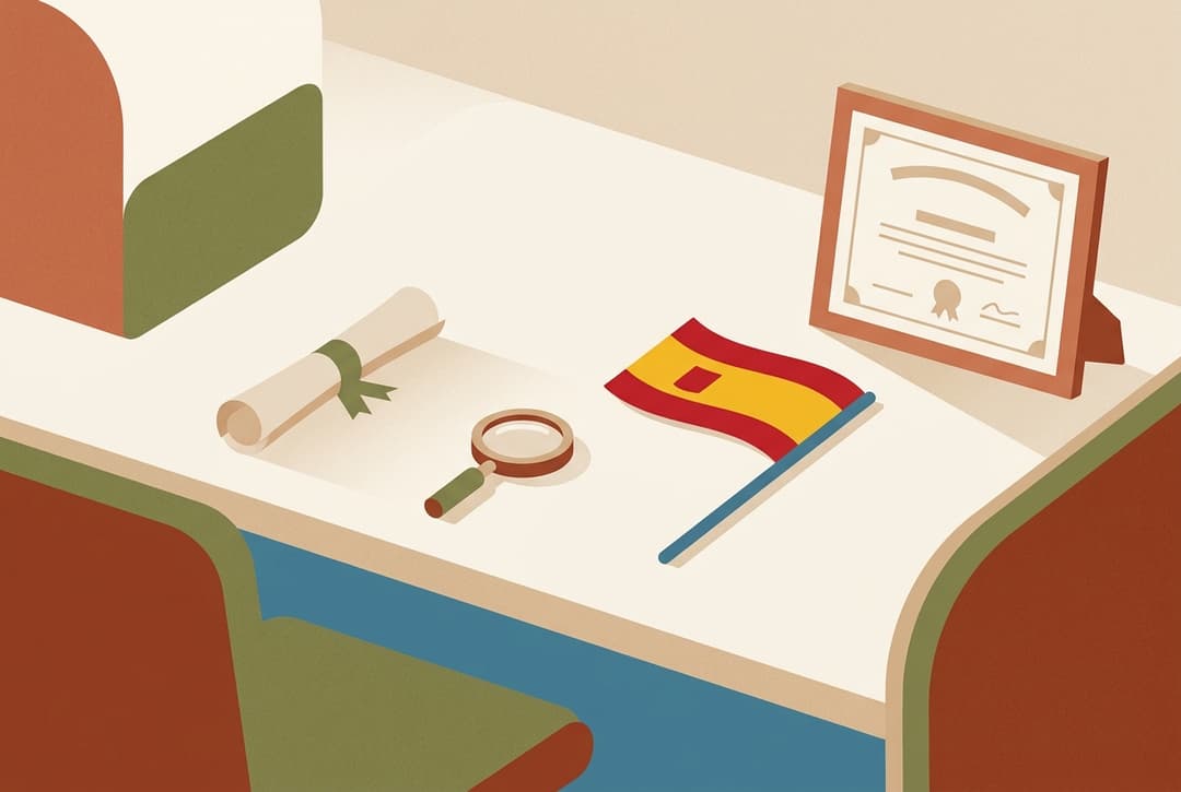 Reconhecer uma qualificação profissional em Espanha em 2026