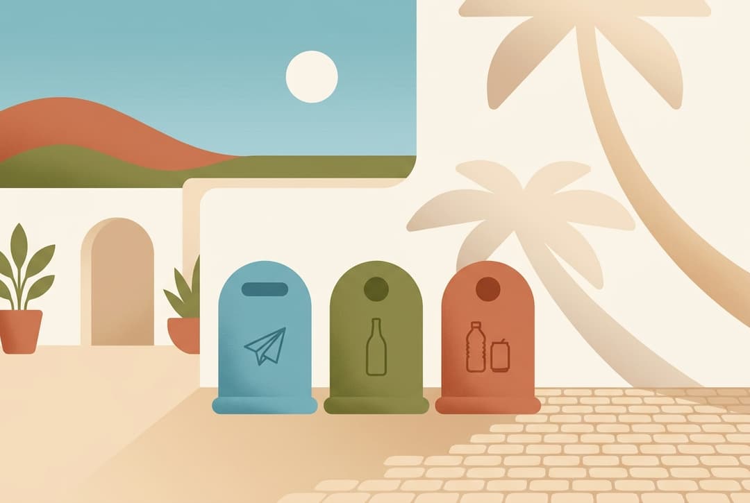 Separação de resíduos em Maiorca: que contentor usar para cada tipo de lixo?