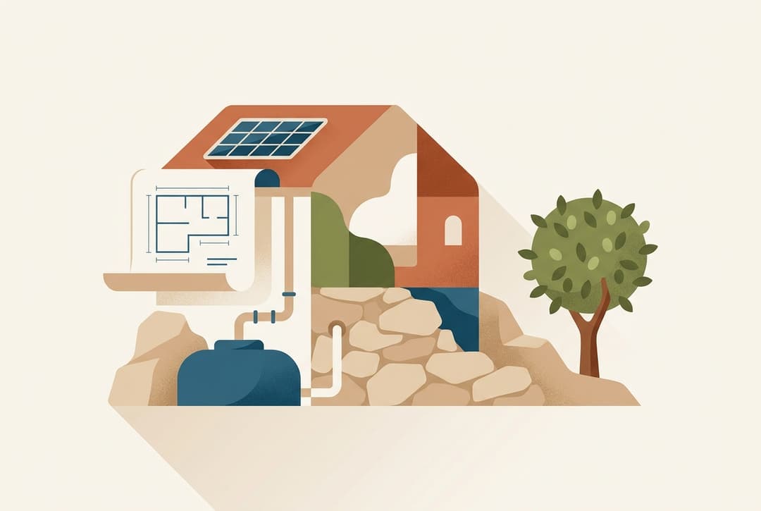 Vivere in modo ecologico a Maiorca: energia solare, acqua ed edilizia