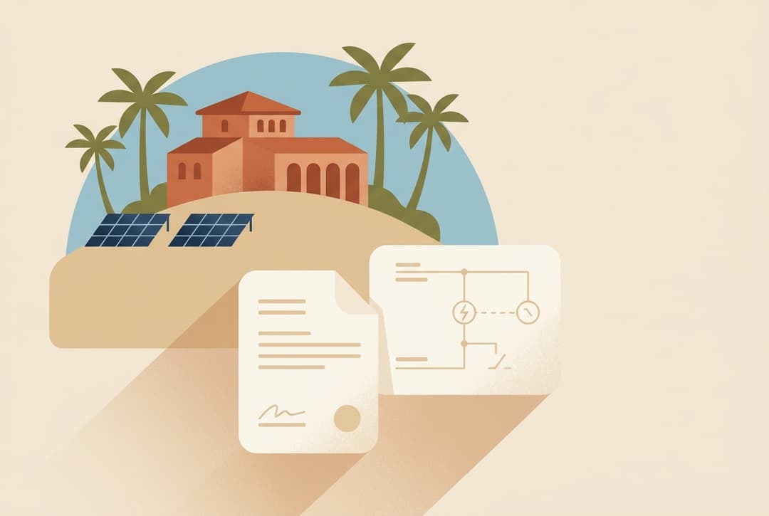 Registar painéis fotovoltaicos em Maiorca: autorização e apoio em 2026