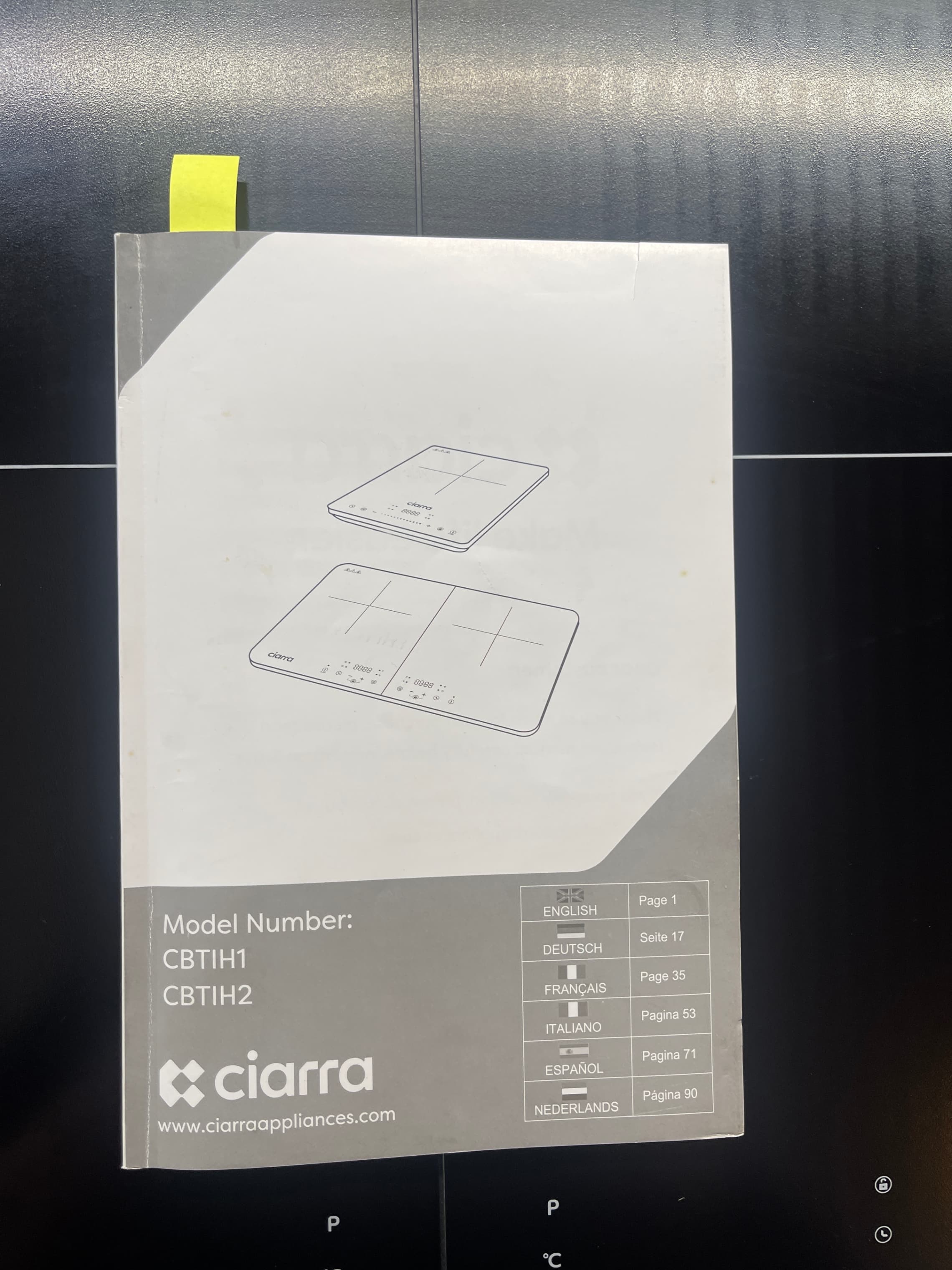 Ciarra Double Induction Cooktop Induction Stove 4