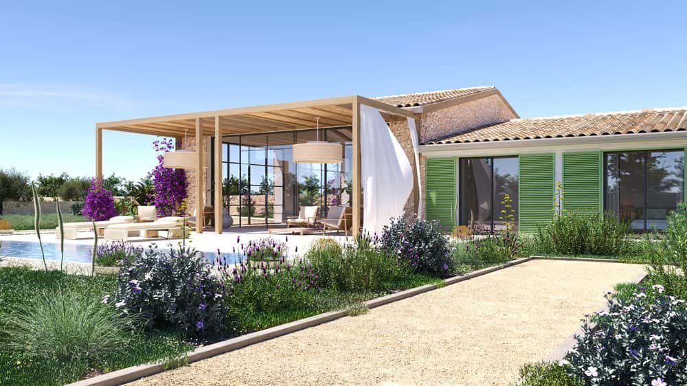 INCA:IDYLLIC MALLORCA FINCA WITH BUILDING PROJECT