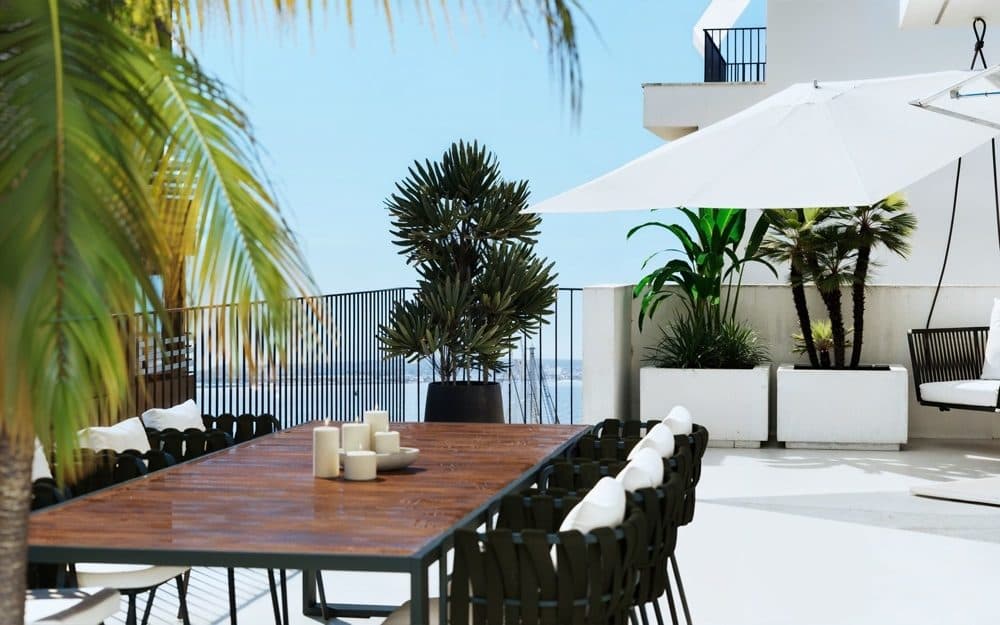 CAN PASTILLA: NEWLY BUILT PENTHOUSE ON THE SANDY BEACH