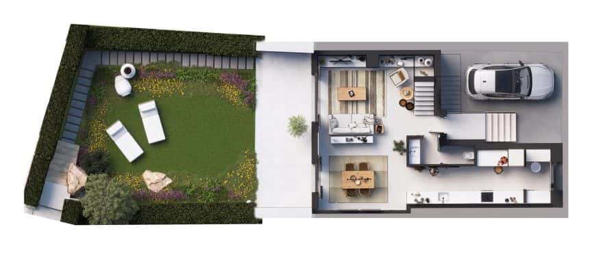 ESPORLES: NEW-BUILD TERRACED HOUSES IN A DREAMLIKE LANDSCAPE 20