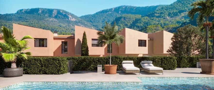 ESPORLES: NEW-BUILD TERRACED HOUSES IN A DREAMLIKE LANDSCAPE