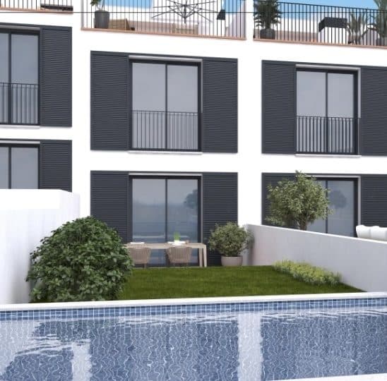 PALMA: CASAS ADOSADAS DE OBRA NUEVA CON PISCINA 2