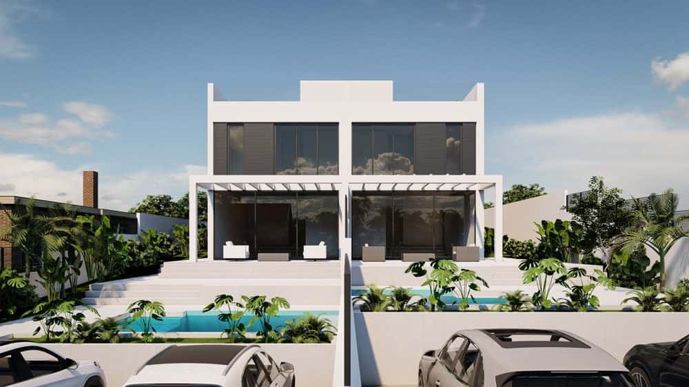 BAHÍA BLAVA: NEW CONSTRUCTION PROJECT FOR TWO DESIGN SEMI-DETACHED HOUSES
