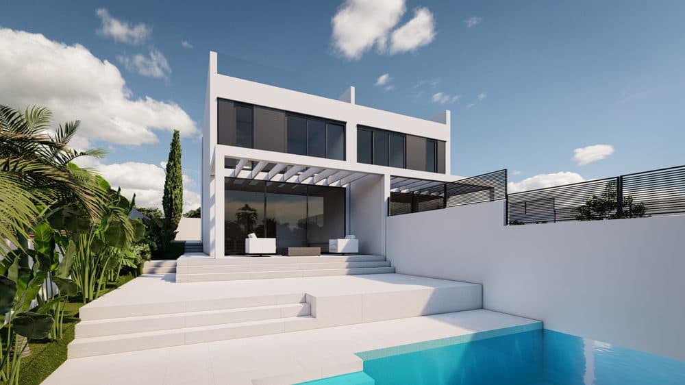BAHÍA BLAVA: NEW CONSTRUCTION PROJECT FOR TWO DESIGN SEMI-DETACHED HOUSES 2