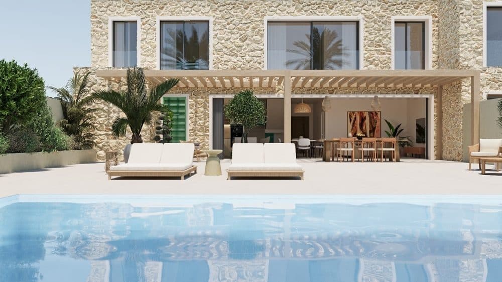 SA CABANETA: RENOVATION PROJECT FOR A STYLISH VILLAGE HOUSE WITH POOL